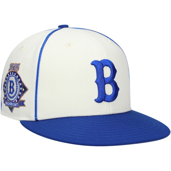 Rings & Crwns  Brooklyn Royal Giants Team Fitted Hat - Cream/Royal