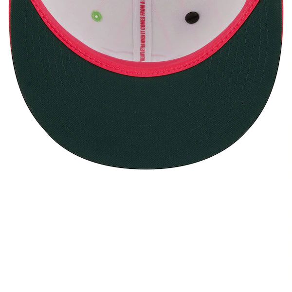 New Era MLB x Big League Chew  Cincinnati Reds Wild Pitch Watermelon Flavor Pack 59FIFTY Fitted Hat - Pink/Green