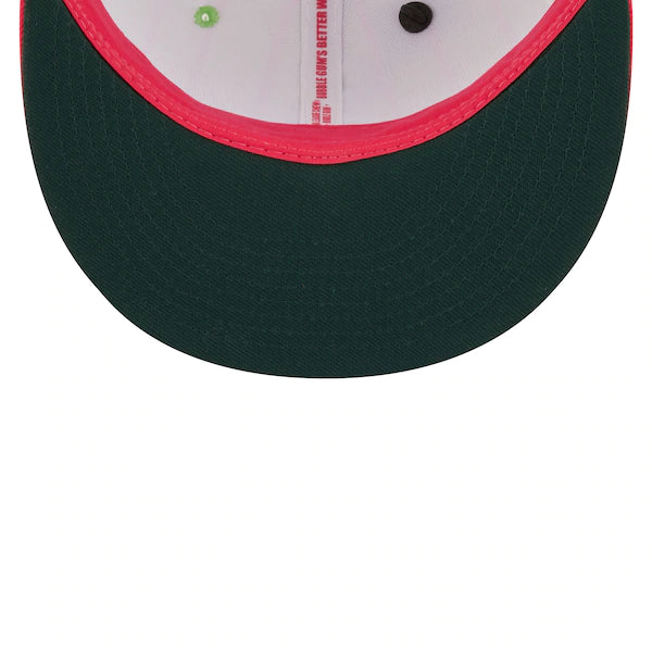 New Era MLB x Big League Chew  Chicago White Sox Wild Pitch Watermelon Flavor Pack 59FIFTY Fitted Hat - Pink/Green