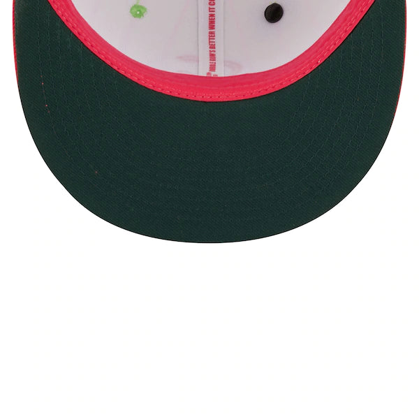 New Era MLB x Big League Chew  Chicago Cubs Wild Pitch Watermelon Flavor Pack 59FIFTY Fitted Hat - Pink/Green