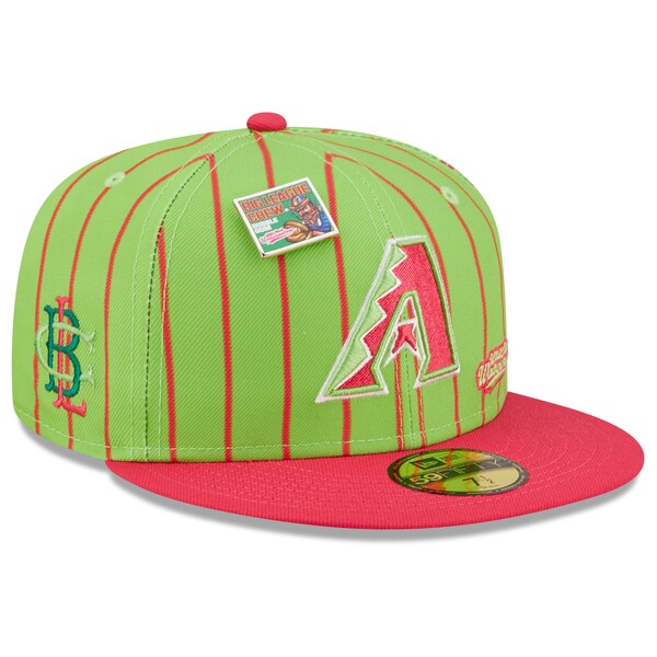 New Era MLB x Big League Chew  Arizona Diamondbacks Wild Pitch Watermelon Flavor Pack 59FIFTY Fitted Hat - Pink/Green