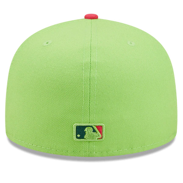 New Era MLB x Big League Chew  Tampa Bay Rays Wild Pitch Watermelon Flavor Pack 59FIFTY Fitted Hat - Pink/Green