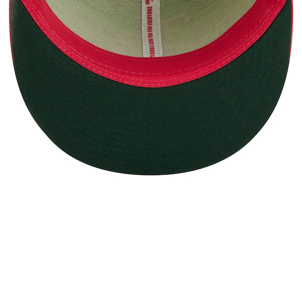New Era MLB x Big League Chew  Tampa Bay Rays Wild Pitch Watermelon Flavor Pack 59FIFTY Fitted Hat - Pink/Green
