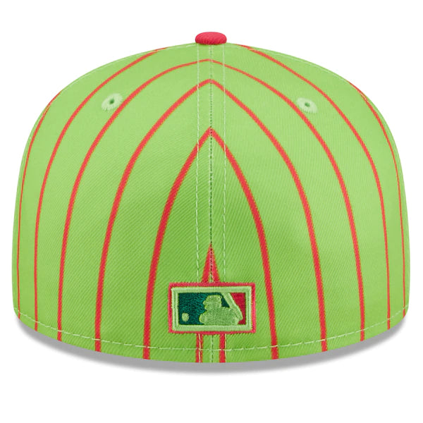 New Era MLB x Big League Chew  Brooklyn Dodgers Wild Pitch Watermelon Flavor Pack 59FIFTY Fitted Hat - Pink/Green