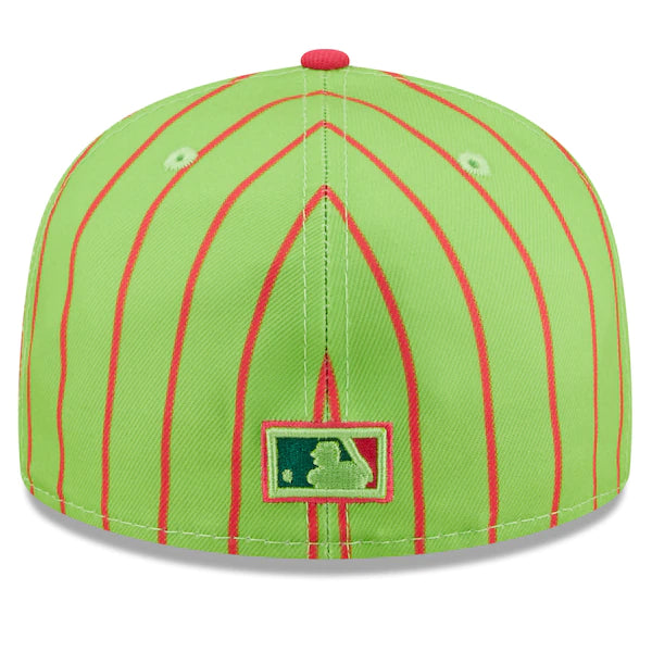 New Era MLB x Big League Chew  Florida Marlins Wild Pitch Watermelon Flavor Pack 59FIFTY Fitted Hat - Pink/Green