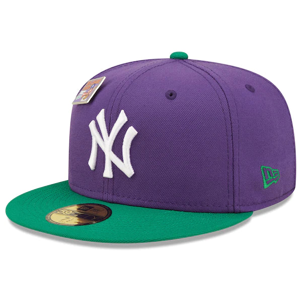 New Era MLB x Big League Chew  New York Yankees Ground Ball Grape Flavor Pack 59FIFTY Fitted Hat - Purple/Green