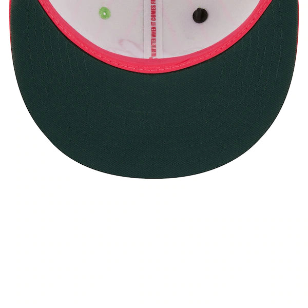 New Era MLB x Big League Chew  Montreal Expos Wild Pitch Watermelon Flavor Pack 59FIFTY Fitted Hat - Pink/Green