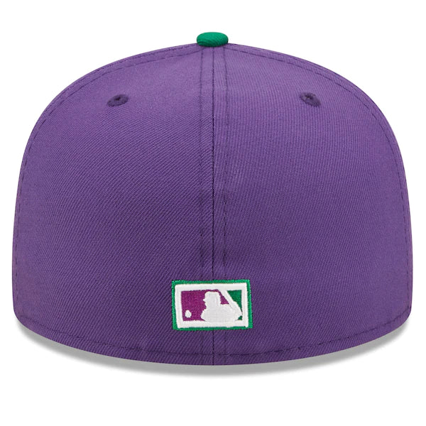 New Era MLB x Big League Chew  Texas Rangers Ground Ball Grape Flavor Pack 59FIFTY Fitted Hat - Purple/Green