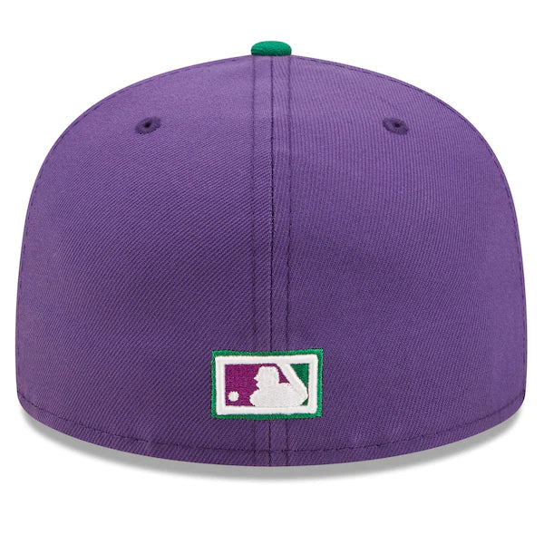 New Era MLB x Big League Chew  Los Angeles Angels Ground Ball Grape Flavor Pack 59FIFTY Fitted Hat - Purple/Green