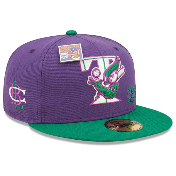 New Era MLB x Big League Chew  Toronto Blue Jays Ground Ball Grape Flavor Pack 59FIFTY Fitted Hat - Purple/Green
