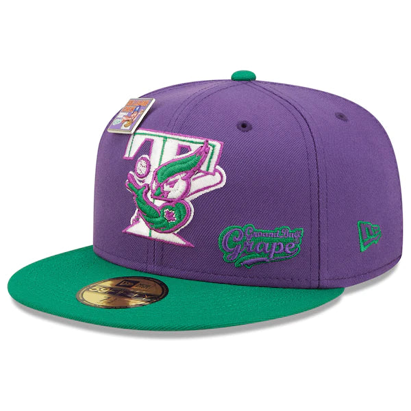 New Era MLB x Big League Chew  Toronto Blue Jays Ground Ball Grape Flavor Pack 59FIFTY Fitted Hat - Purple/Green
