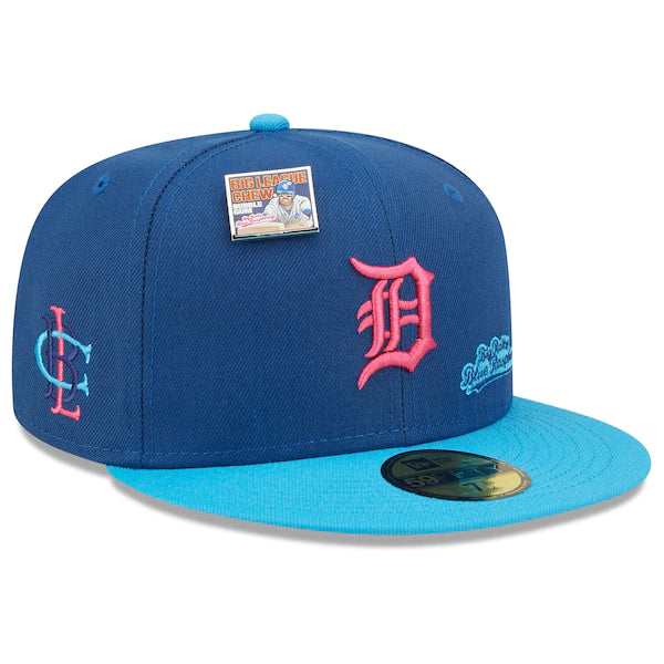 New Era MLB x Big League Chew  Detroit Tigers Big Rally Blue Raspberry Flavor Pack 59FIFTY Fitted Hat
