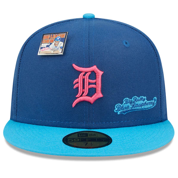 New Era MLB x Big League Chew  Detroit Tigers Big Rally Blue Raspberry Flavor Pack 59FIFTY Fitted Hat