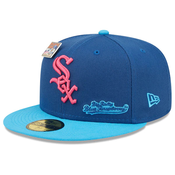 New Era MLB x Big League Chew  Chicago White Sox Big Rally Blue Raspberry Flavor Pack 59FIFTY Fitted Hat