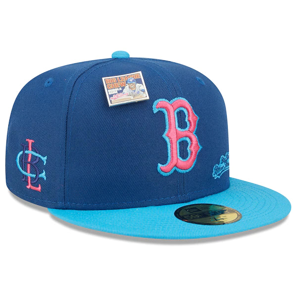 New Era MLB x Big League Chew  Boston Red Sox Big Rally Blue Raspberry Flavor Pack 59FIFTY Fitted Hat