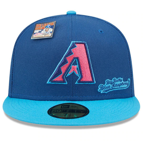 New Era MLB x Big League Chew  Arizona Diamondbacks Big Rally Blue Raspberry Flavor Pack 59FIFTY Fitted Hat