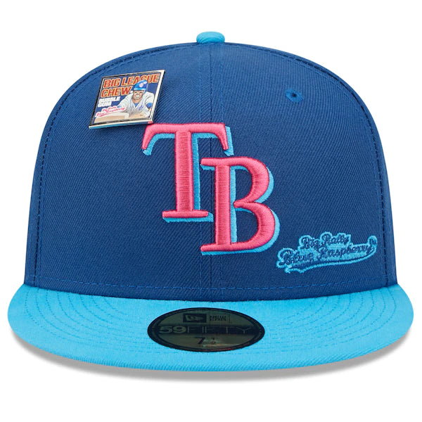 New Era MLB x Big League Chew  Tampa Bay Rays Big Rally Blue Raspberry Flavor Pack 59FIFTY Fitted Hat