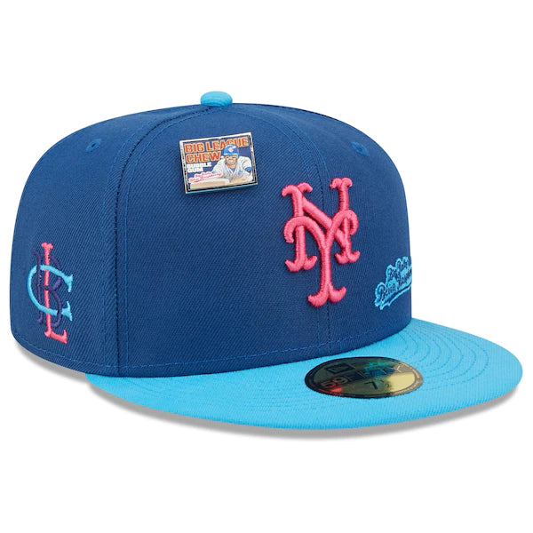 New Era MLB x Big League Chew  New York Mets Big Rally Blue Raspberry Flavor Pack 59FIFTY Fitted Hat