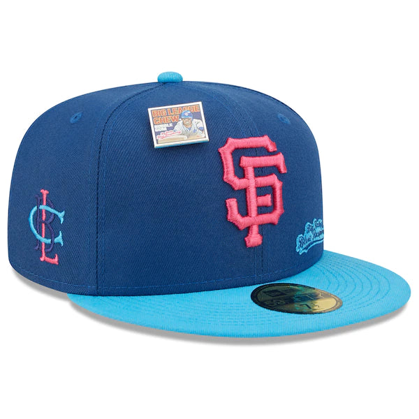 New Era MLB x Big League Chew  San Francisco Giants Big Rally Blue Raspberry Flavor Pack 59FIFTY Fitted Hat