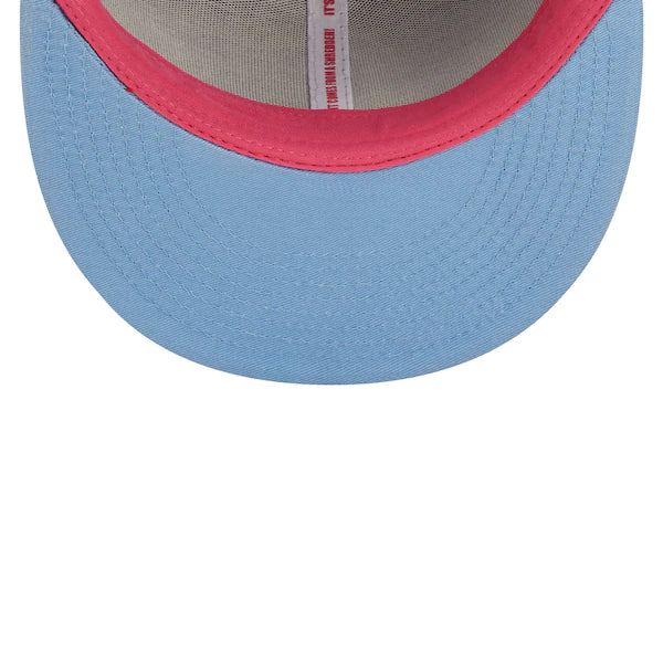 New Era MLB x Big League Chew  Atlanta Braves Curveball Cotton Candy Flavor Pack 59FIFTY Fitted Hat - Blue/Pink