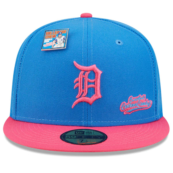 New Era MLB x Big League Chew  Detroit Tigers Curveball Cotton Candy Flavor Pack 59FIFTY Fitted Hat - Blue/Pink