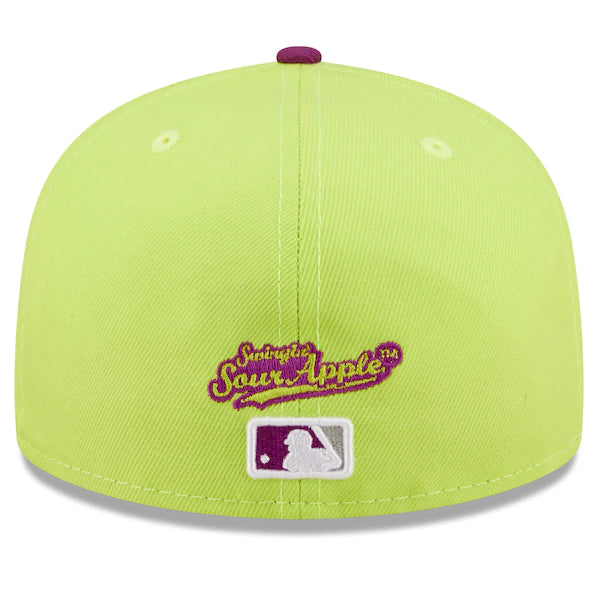 New Era MLB x Big League Chew  New York Yankees Swingin' Sour Apple Flavor Pack 59FIFTY Fitted Hat - Green/Purple