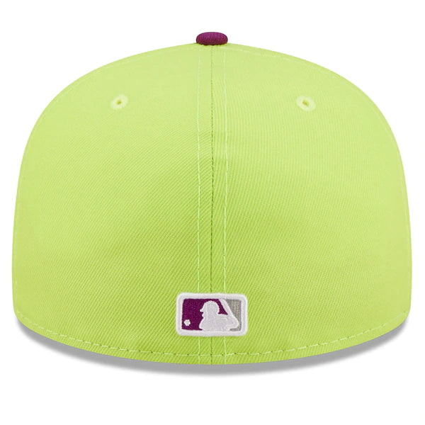 New Era MLB x Big League Chew  Kansas City Royals Swingin' Sour Apple Flavor Pack 59FIFTY Fitted Hat - Green/Purple