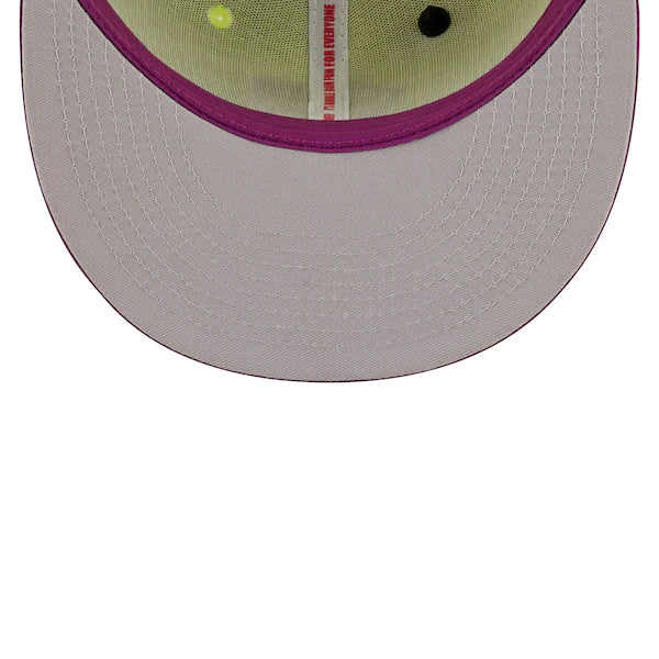 New Era MLB x Big League Chew  Milwaukee Brewers Swingin' Sour Apple Flavor Pack 59FIFTY Fitted Hat - Green/Purple