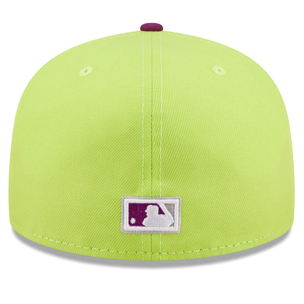 New Era MLB x Big League Chew  Philadelphia Phillies Swingin' Sour Apple Flavor Pack 59FIFTY Fitted Hat - Green/Purple
