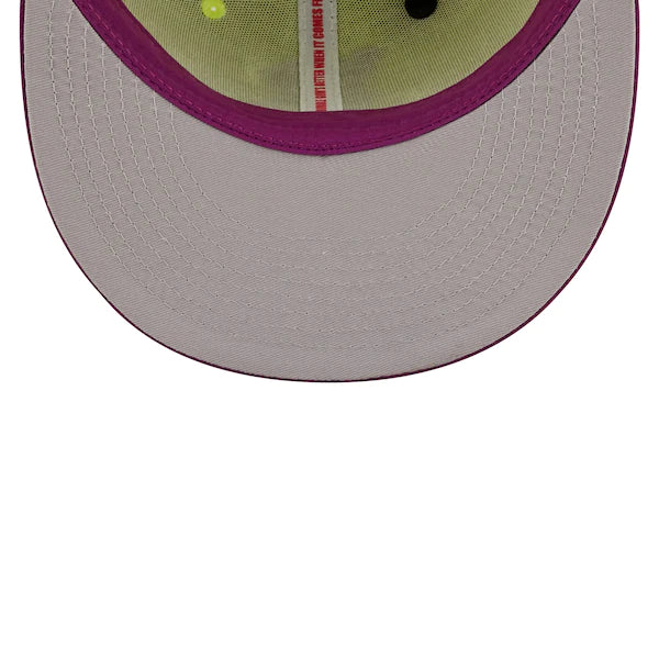 New Era MLB x Big League Chew  Brooklyn Dodgers Swingin' Sour Apple Flavor Pack 59FIFTY Fitted Hat - Green/Purple