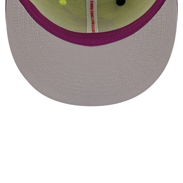 New Era MLB x Big League Chew  Florida Marlins Swingin' Sour Apple Flavor Pack 59FIFTY Fitted Hat - Green/Purple