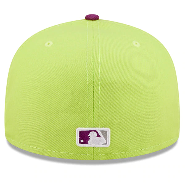 New Era MLB x Big League Chew  Oakland Athletics Swingin' Sour Apple Flavor Pack 59FIFTY Fitted Hat - Green/Purple