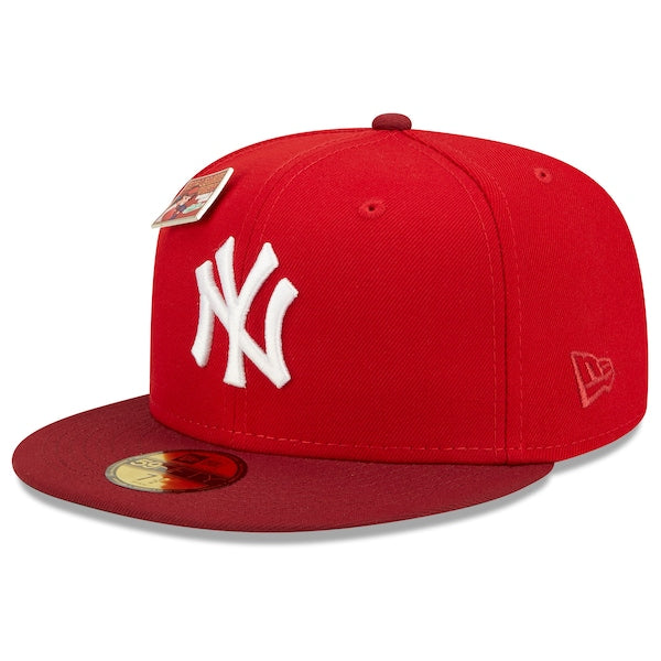 New Era MLB x Big League Chew  New York Yankees Slammin' Strawberry Flavor Pack 59FIFTY Fitted Hat - Scarlet/Cardinal