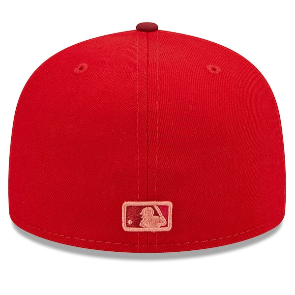 New Era MLB x Big League Chew  Cincinnati Reds Slammin' Strawberry Flavor Pack 59FIFTY Fitted Hat - Scarlet/Cardinal