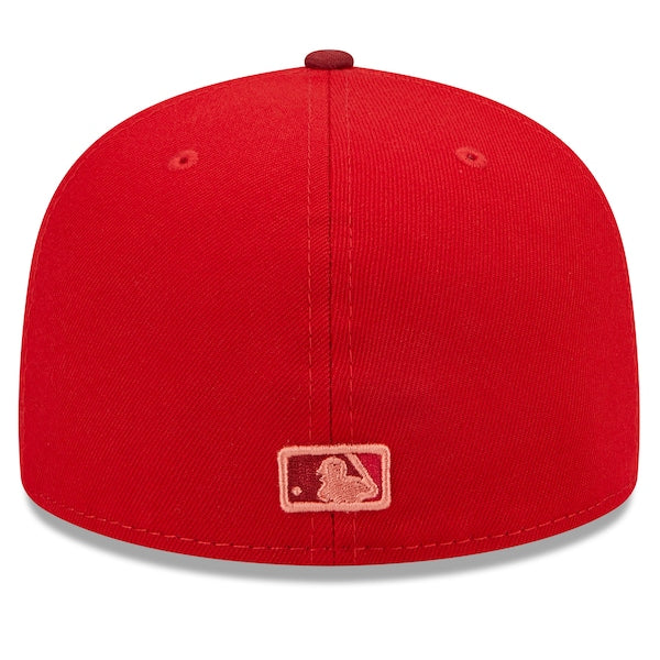 New Era MLB x Big League Chew  Philadelphia Phillies Slammin' Strawberry Flavor Pack 59FIFTY Fitted Hat - Scarlet/Cardinal