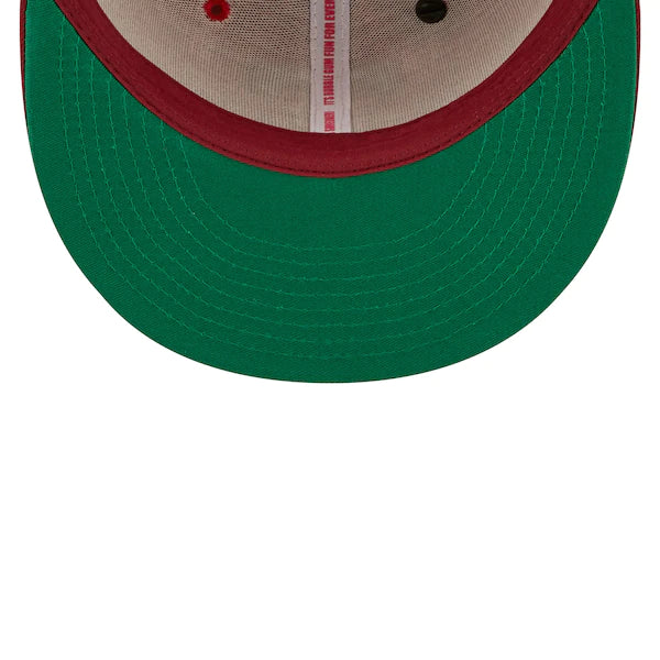 New Era MLB x Big League Chew  Texas Rangers Slammin' Strawberry Flavor Pack 59FIFTY Fitted Hat - Scarlet/Cardinal