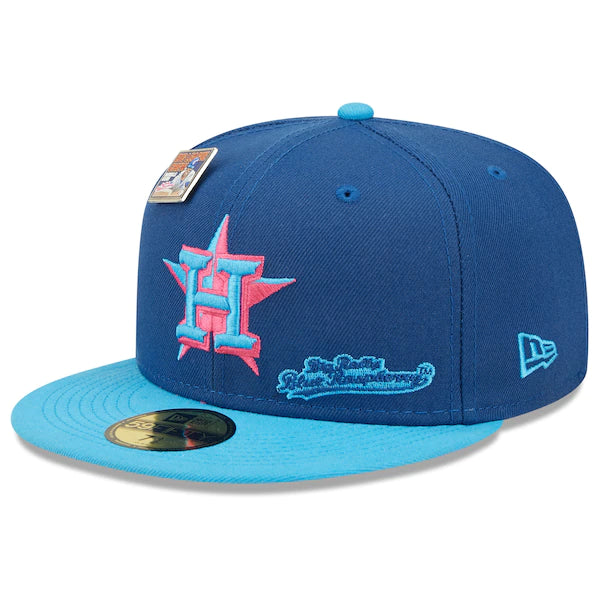New Era MLB x Big League Chew  Houston Astros Big Rally Blue Raspberry Flavor Pack 59FIFTY Fitted Hat