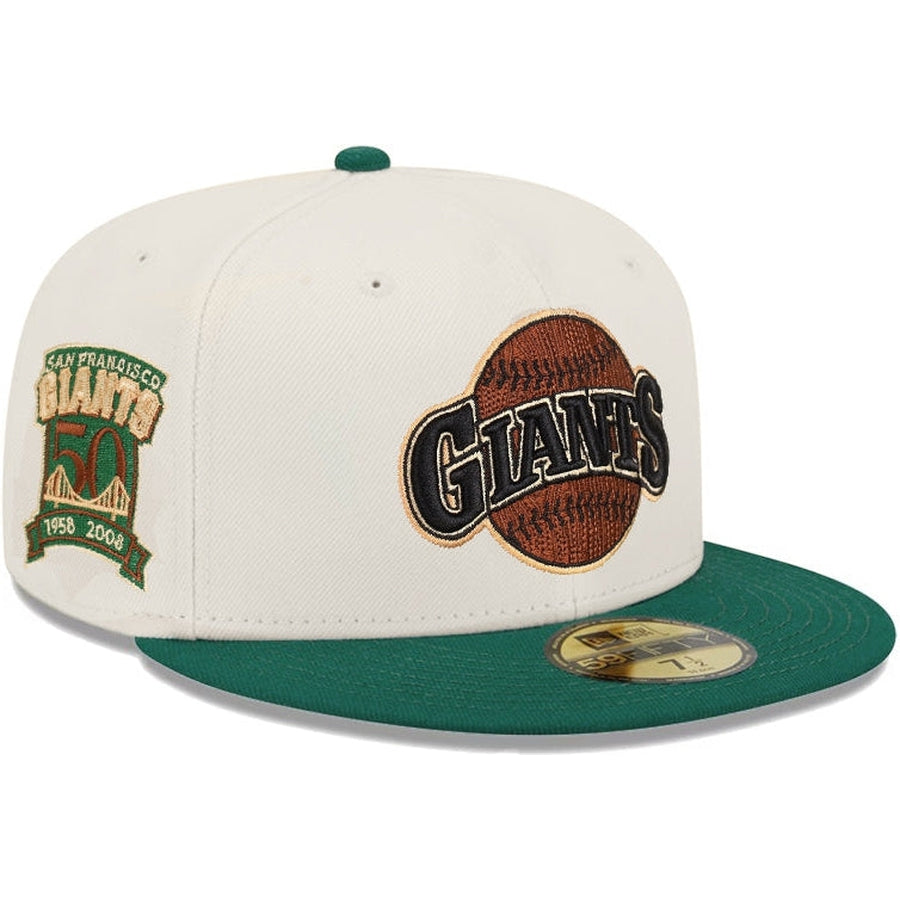 New Era San Francisco Giants Chrome/Green 50th Anniversary 2023 59FIFTY Fitted Hat