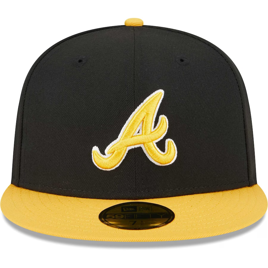 New Era Atlanta Braves Black/Gold 2023 59FIFTY Fitted Hat