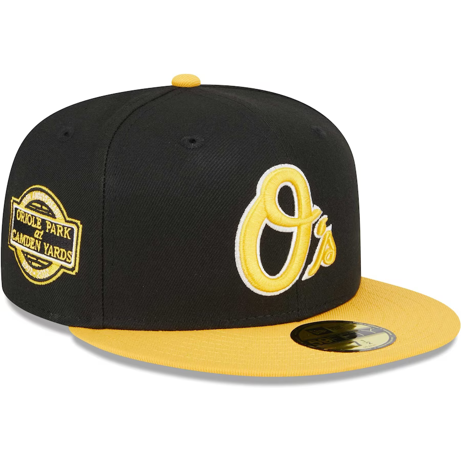 New Era Baltimore Orioles Black/Gold 2023 59FIFTY Fitted Hat