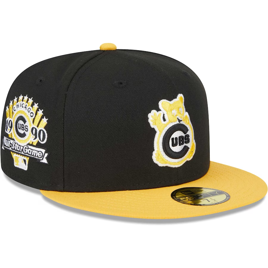 New Era Chicago Cubs Black/Gold 2023 59FIFTY Fitted Hat