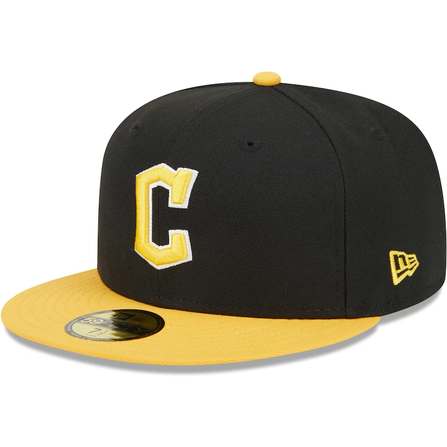 New Era Cleveland Guardians Black/Gold 2023 59FIFTY Fitted Hat