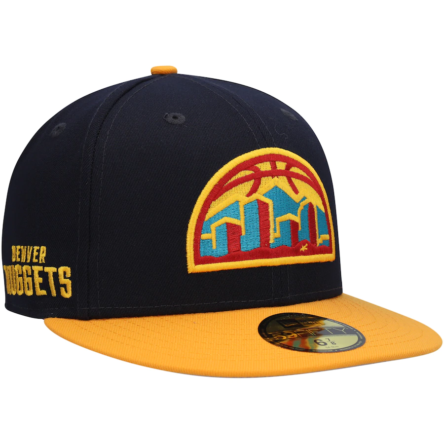 New Era Denver Nuggets Navy/Gold Midnight 59FIFTY Fitted Hat