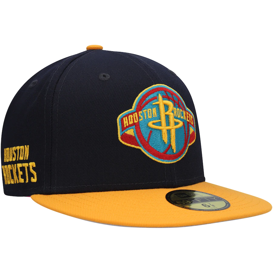 New Era Houston Rockets Navy/Gold Midnight 59FIFTY Fitted Hat