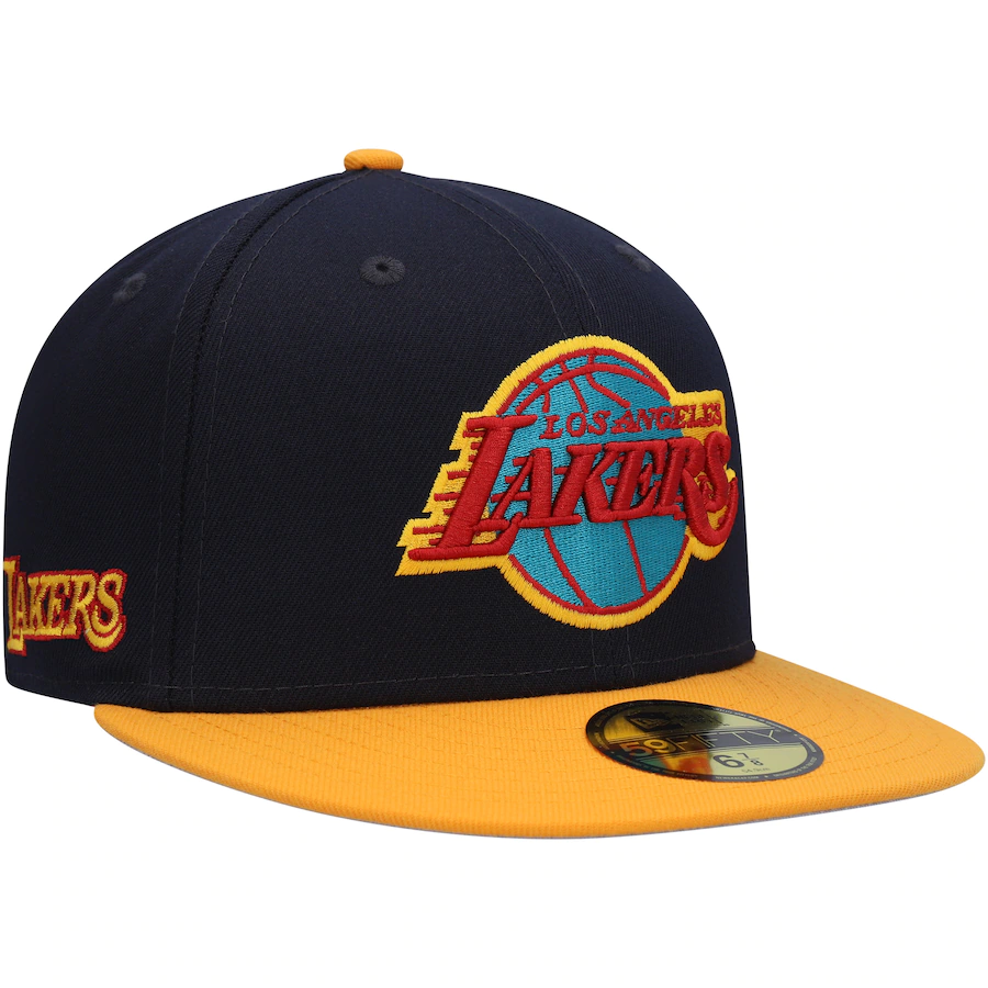 New Era Men's NBA 5950 Team Color Elements Fitted Lakers