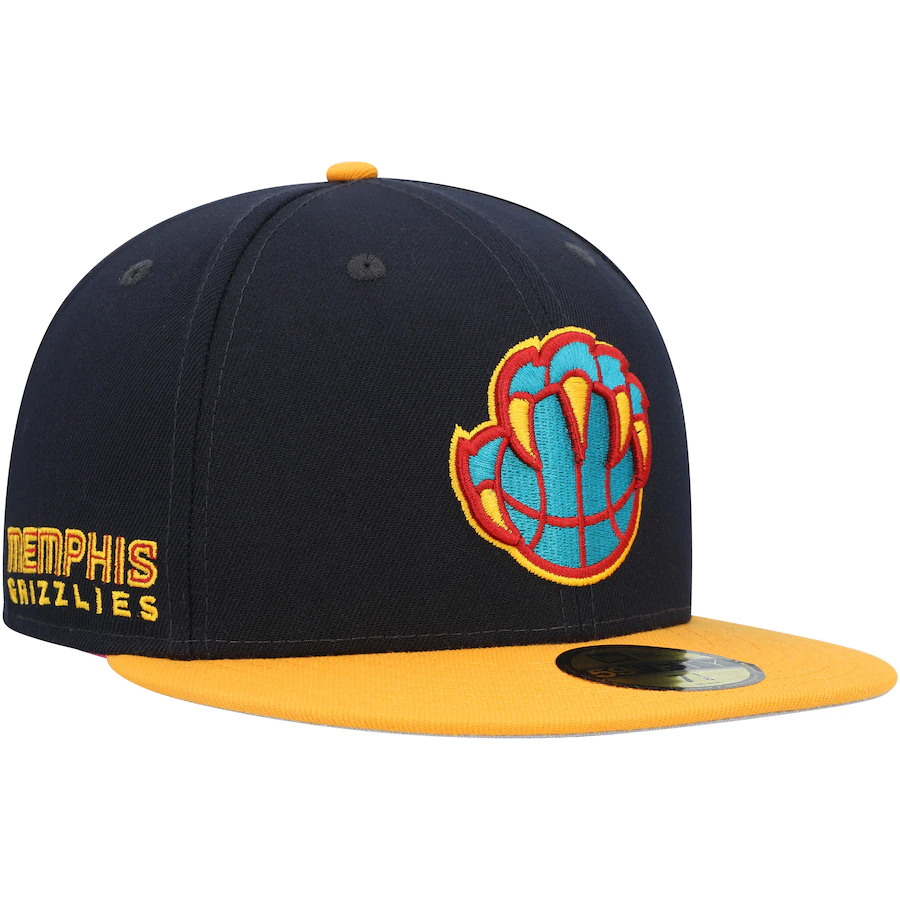New Era Memphis Grizzlies Navy/Gold Midnight 59FIFTY Fitted Hat
