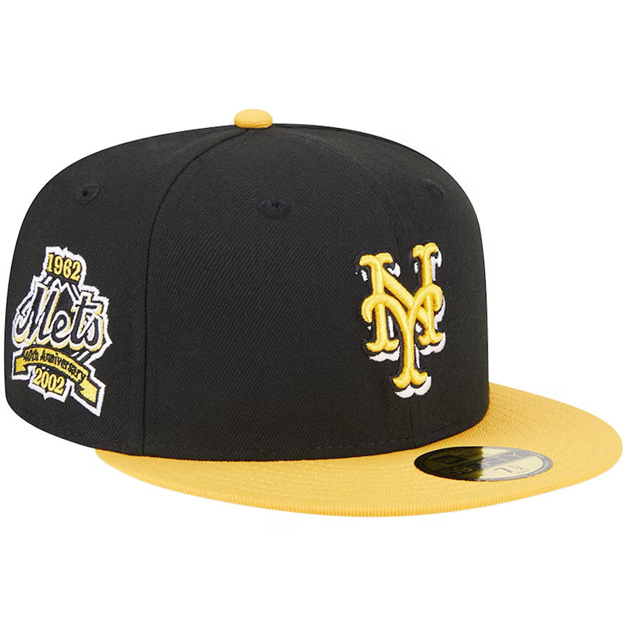 New Era New York Mets Black/Gold 2023 59FIFTY Fitted Hat