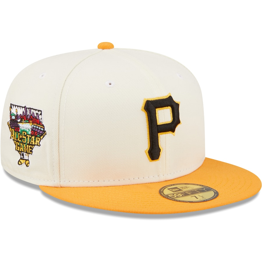 New Era Pittsburgh Pirates White/Gold Cooperstown Collection 2006 MLB All-Star Game Chrome 59FIFTY Fitted Hat