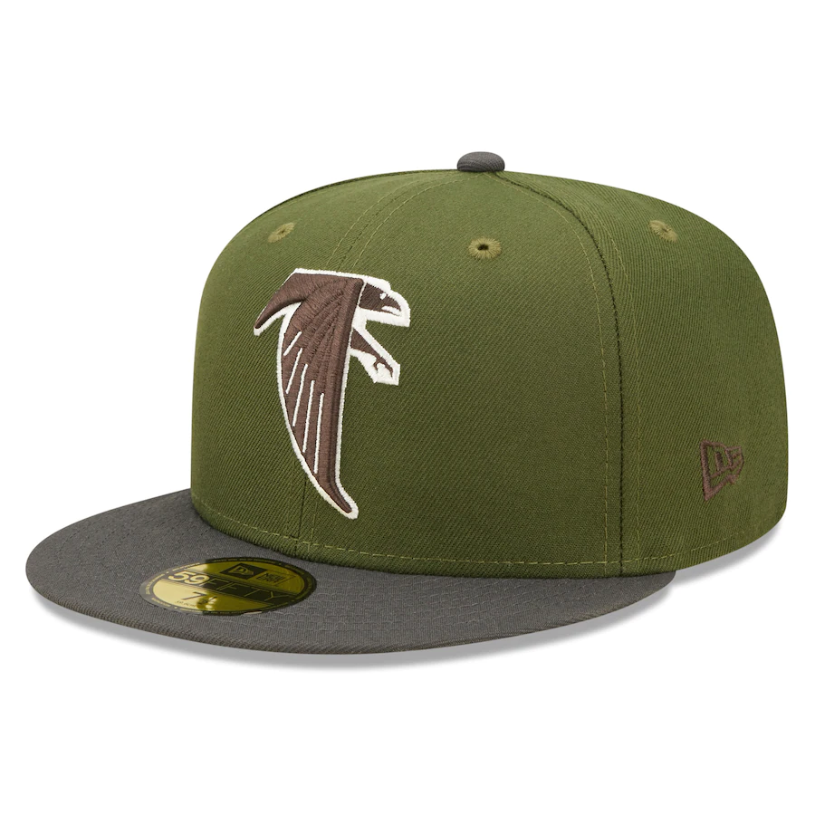 New Era Atlanta Falcons Olive/Graphite Super Bowl XXXIII 59FIFTY Fitted Hat