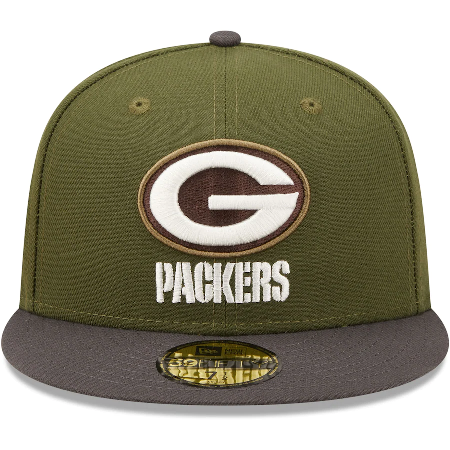 New Era Green Bay Packers Olive/Graphite Super Bowl XXXI 59FIFTY Fitted Hat